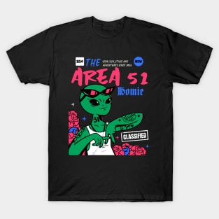 Alien Gangsta Homie Area 51 cholo T-Shirt